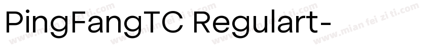 PingFangTC Regulart字体转换